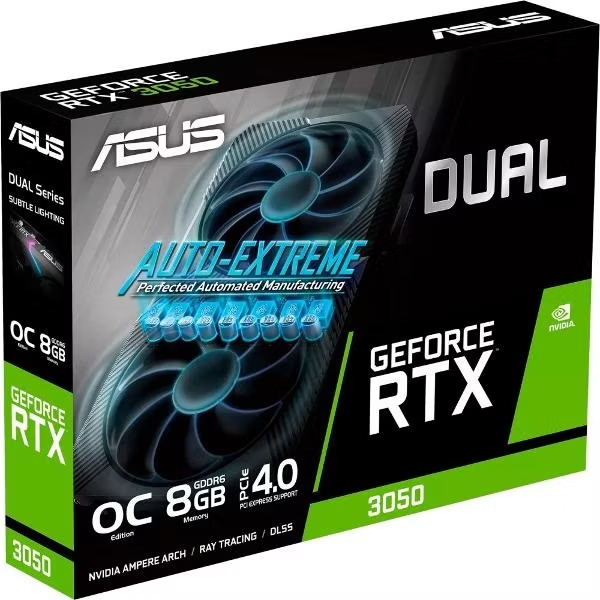 Видеокарта ASUS GeForce RTX 3050 Dual V2 OC Edition 8GB [dual-rtx3050-o8g-v2] [90yv0gh6-m0na00]