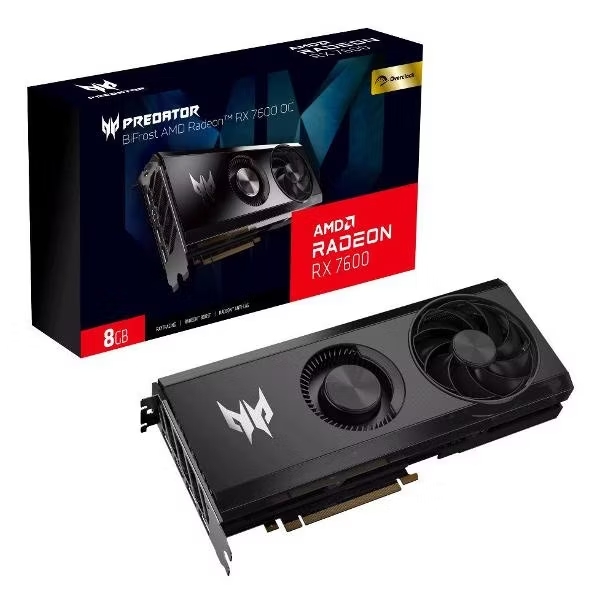 Видеокарта Acer Predator BiFrost RX7600 8G OC DP.Z36WW.P02